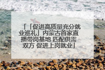 「促进高质量充分就业巡礼」内蒙古首家直播带岗基地 匹配供需双方 促进上岗就业