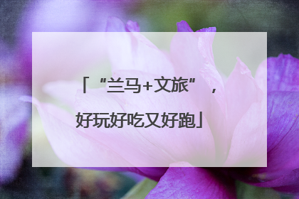“兰马+文旅”，好玩好吃又好跑
