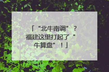 “北牛南调”?福建这里打起了“牛算盘”!
