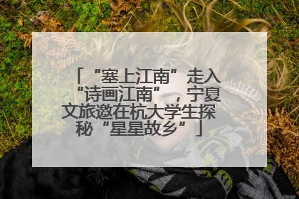 “塞上江南”走入“诗画江南”，宁夏文旅邀在杭大学生探秘“星星故乡”