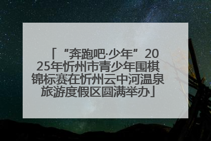 “奔跑吧·少年”2025年忻州市青少年围棋锦标赛在忻州云中河温泉旅游度假区圆满举办