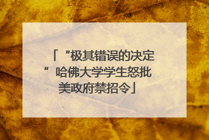 “极其错误的决定”哈佛大学学生怒批美政府禁招令