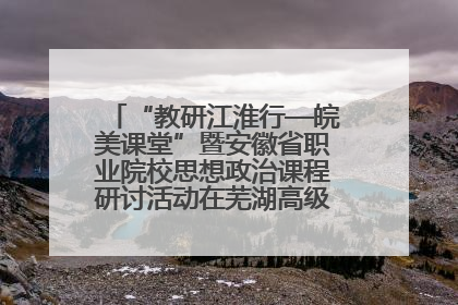 “教研江淮行—皖美课堂”暨安徽省职业院校思想政治课程研讨活动在芜湖高级职业技术学校举行