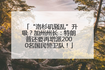 “洛杉矶骚乱”升级？加州州长：特朗普还要再增派2000名国民警卫队！