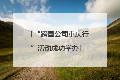 “跨国公司重庆行”活动成功举办