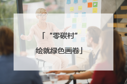 “零碳村” 绘就绿色画卷