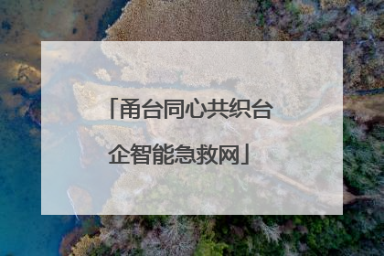 甬台同心共织台企智能急救网