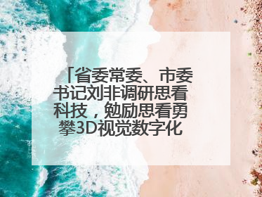 省委常委、市委书记刘非调研思看科技，勉励思看勇攀3D视觉数字化科技高峰