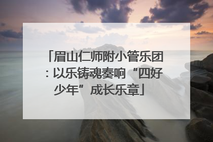 眉山仁师附小管乐团：以乐铸魂奏响“四好少年”成长乐章