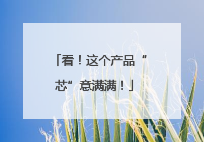 看！这个产品“芯”意满满！
