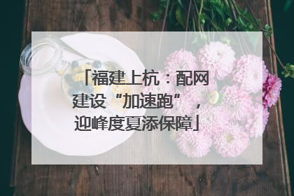 福建上杭：配网建设“加速跑”，迎峰度夏添保障