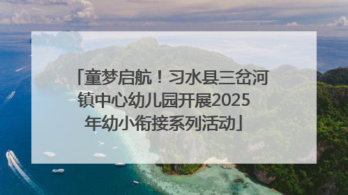 童梦启航！习水县三岔河镇中心幼儿园开展2025年幼小衔接系列活动