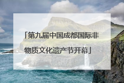第九届中国成都国际非物质文化遗产节开幕