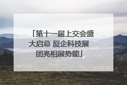 第十一届上交会盛大启幕 厦企科技展团亮相展势能