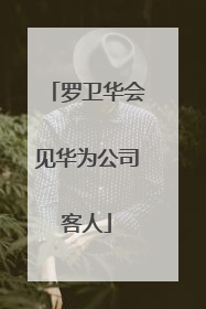 罗卫华会见华为公司客人