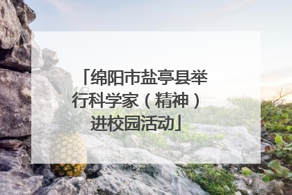 绵阳市盐亭县举行科学家（精神）进校园活动
