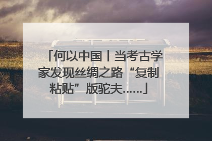 何以中国丨当考古学家发现丝绸之路“复制粘贴”版驼夫……