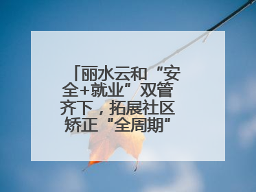 丽水云和“安全+就业”双管齐下，拓展社区矫正“全周期”管理新路径