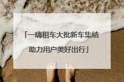 一嗨租车大批新车集结 助力用户美好出行