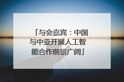 与会嘉宾：中国与中亚开展人工智能合作前景广阔
