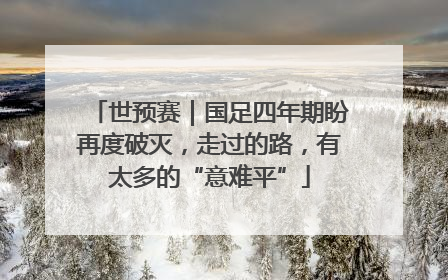 世预赛｜国足四年期盼再度破灭，走过的路，有太多的“意难平”