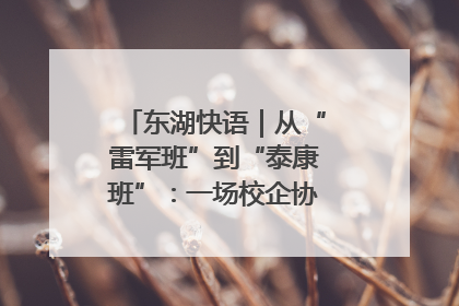 东湖快语｜从“雷军班”到“泰康班”：一场校企协同的“接力赛”