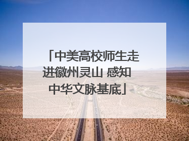 中美高校师生走进徽州灵山 感知中华文脉基底