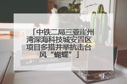 中铁二局三亚崖州湾深海科技城安置区项目多措并举抗击台风“蝴蝶”