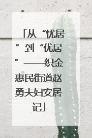 从“忧居”到“优居”——织金惠民街道赵勇夫妇安居记