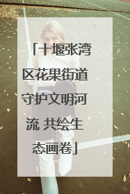 十堰张湾区花果街道守护文明河流 共绘生态画卷