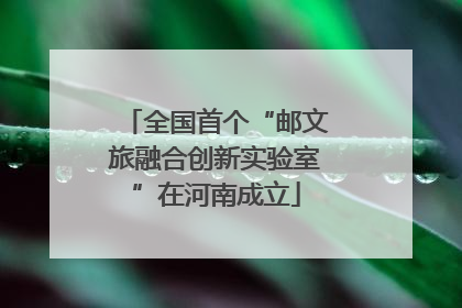 全国首个“邮文旅融合创新实验室”在河南成立