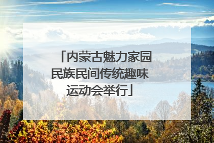 内蒙古魅力家园民族民间传统趣味运动会举行