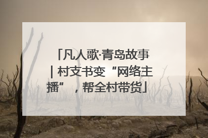 凡人歌·青岛故事｜村支书变“网络主播”，帮全村带货
