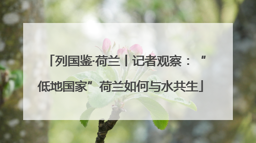 列国鉴·荷兰丨记者观察：“低地国家”荷兰如何与水共生
