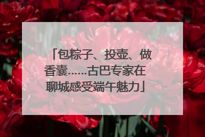包粽子、投壶、做香囊……古巴专家在聊城感受端午魅力