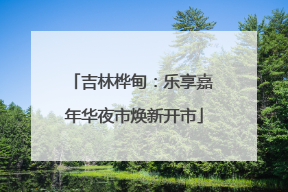 吉林桦甸：乐享嘉年华夜市焕新开市