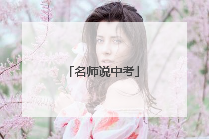 名师说中考