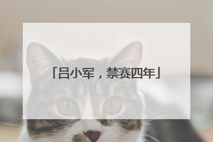 吕小军，禁赛四年