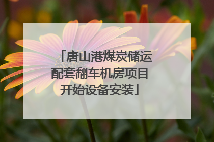 唐山港煤炭储运配套翻车机房项目开始设备安装