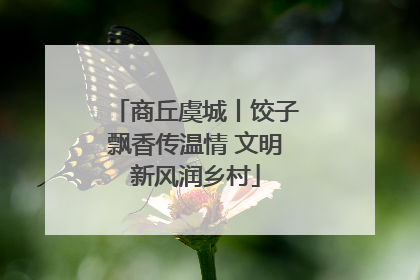 商丘虞城丨饺子飘香传温情 文明新风润乡村