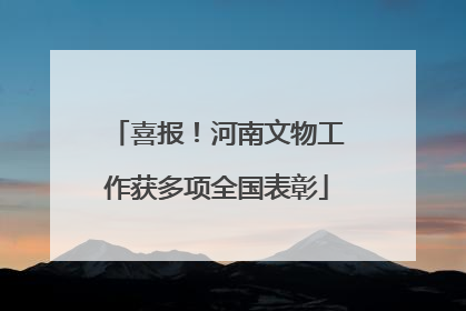 喜报！河南文物工作获多项全国表彰