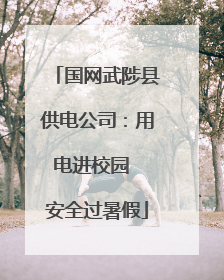 国网武陟县供电公司：用电进校园  安全过暑假