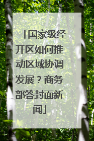 国家级经开区如何推动区域协调发展？商务部答封面新闻