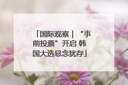 国际观察｜“事前投票”开启 韩国大选悬念犹存