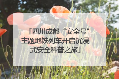 四川成都“安全号”主题地铁列车开启沉浸式安全科普之旅