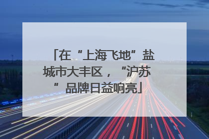 在“上海飞地”盐城市大丰区，“沪苏”品牌日益响亮