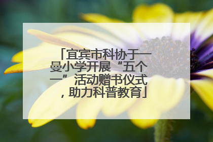 宜宾市科协于一曼小学开展“五个一”活动赠书仪式，助力科普教育