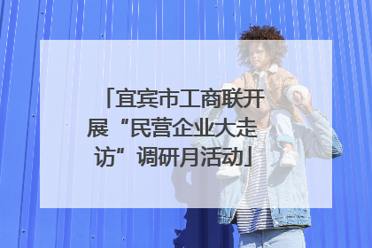 宜宾市工商联开展“民营企业大走访”调研月活动