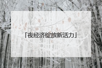 夜经济绽放新活力
