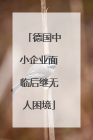 德国中小企业面临后继无人困境